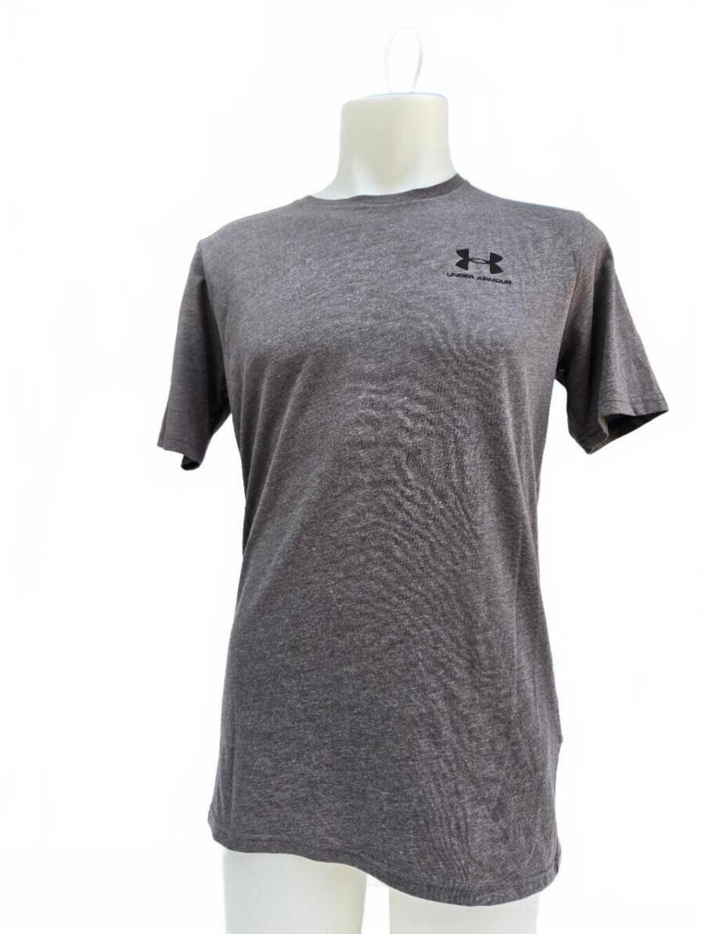 Under Armour Men's Grey Loose Fit Short Sleeve T-Shirt Size SM